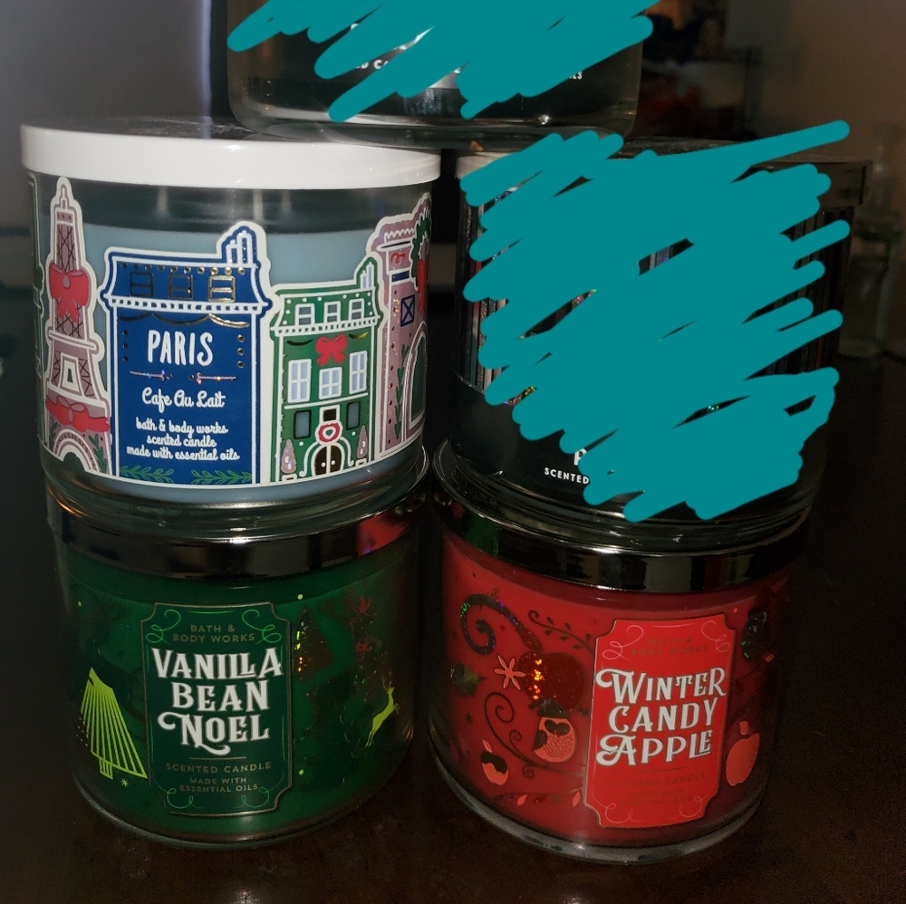 Bath & body works candles ❤🕯🖤
